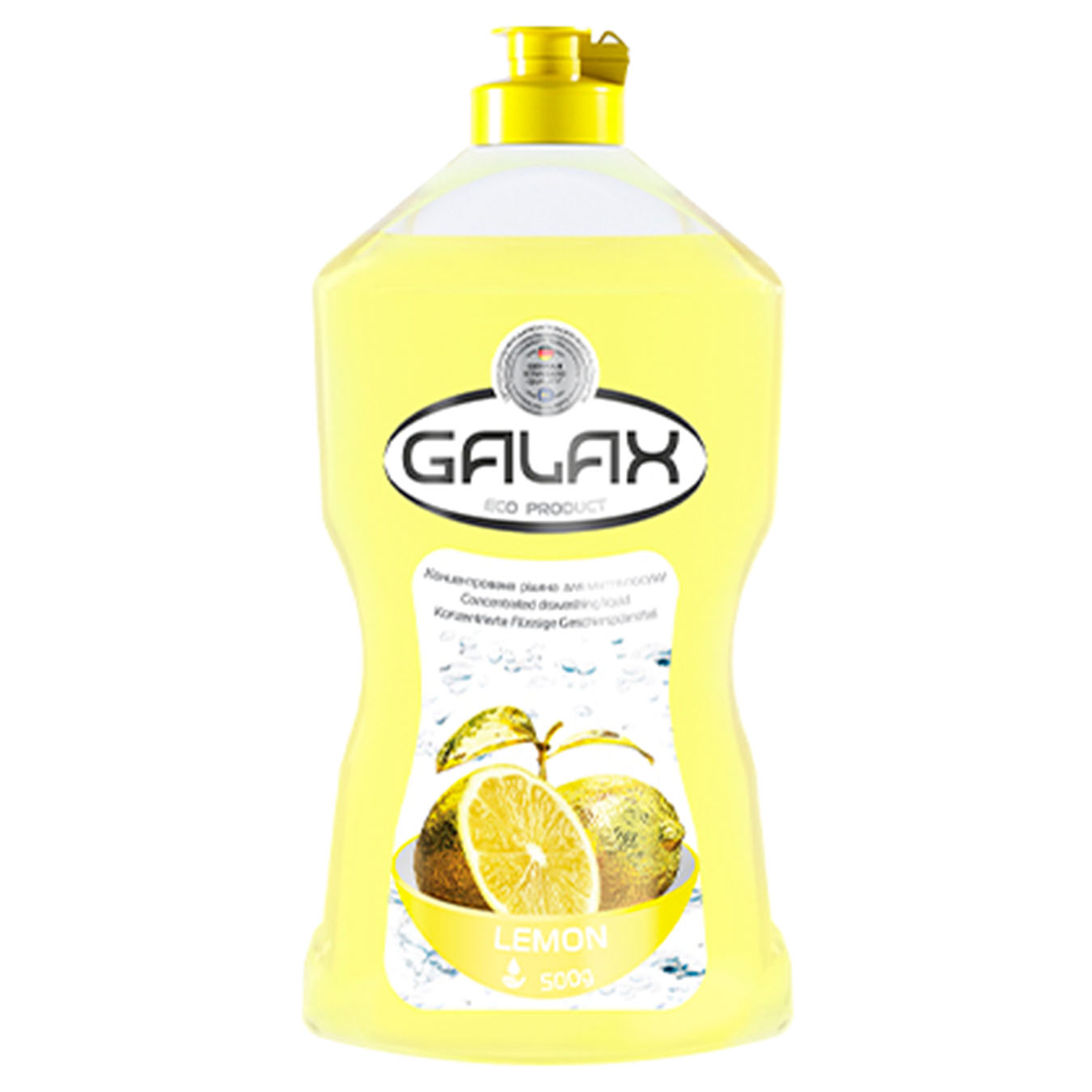 Concentrated dishwashing liquid Galax Lemon 500ml