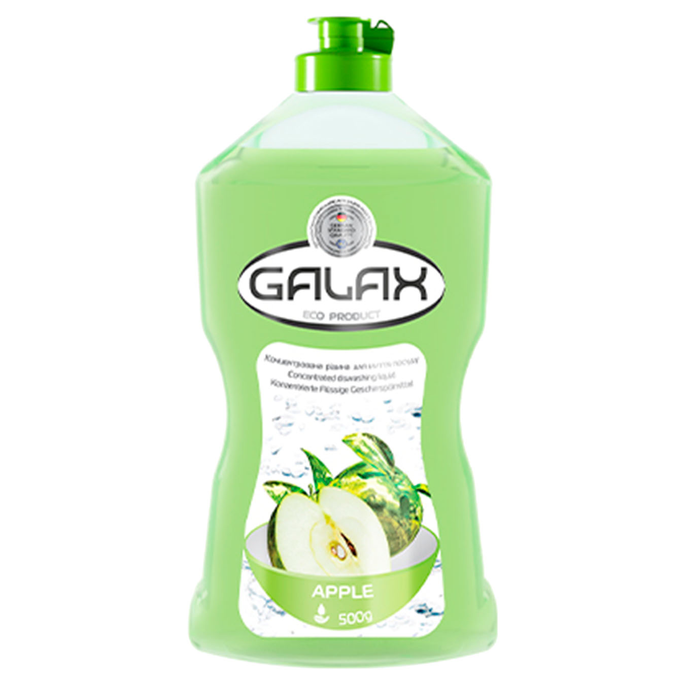 Concentrated dishwashing liquid Galax Apple 500ml