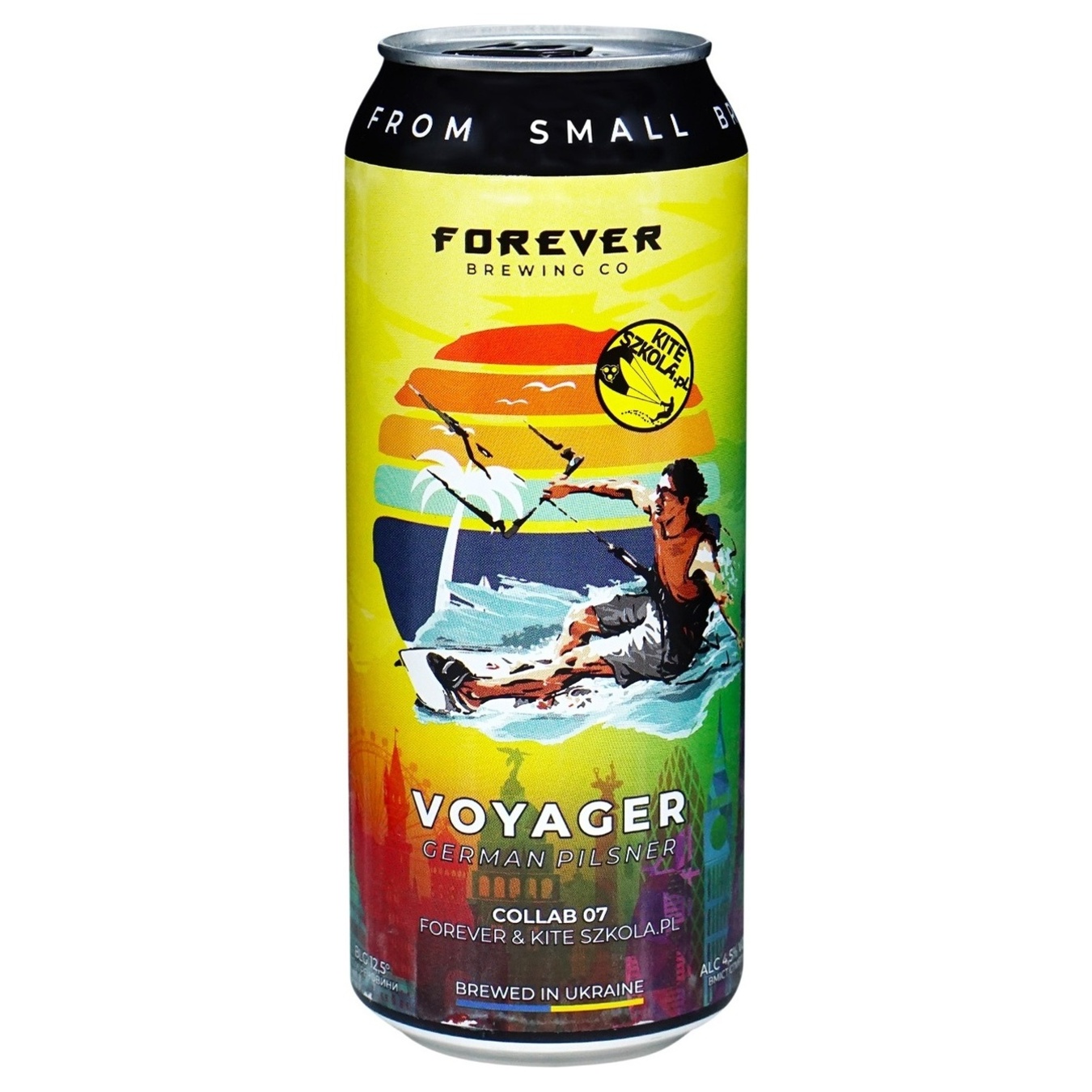 Пиво Волинський Бровар Forever Voyager світле нефільтроване 4,5% 0,5л
