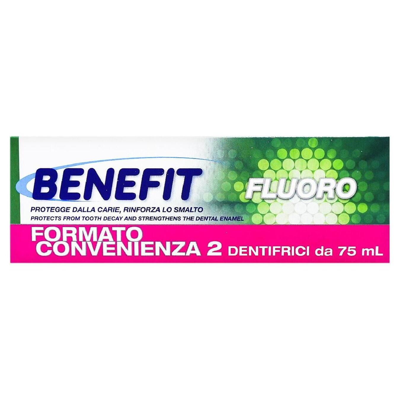 Зубна паста Miimil Benefit Fluoro з фтором 2штх75мл