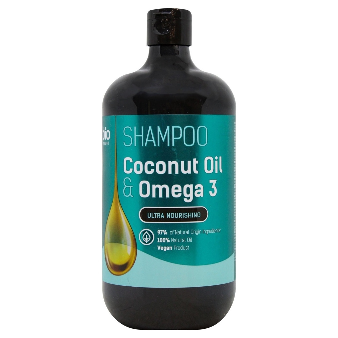 Шампунь Bio Naturell для всіх типів волосся кокосова олія та омега 3 946мл