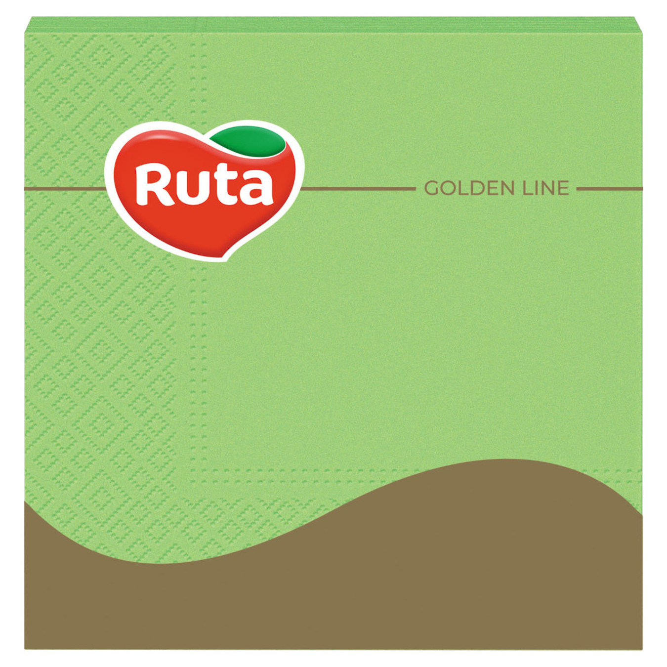 Серветки паперові Ruta Color Зелені тришарові 33x33см 20шт
