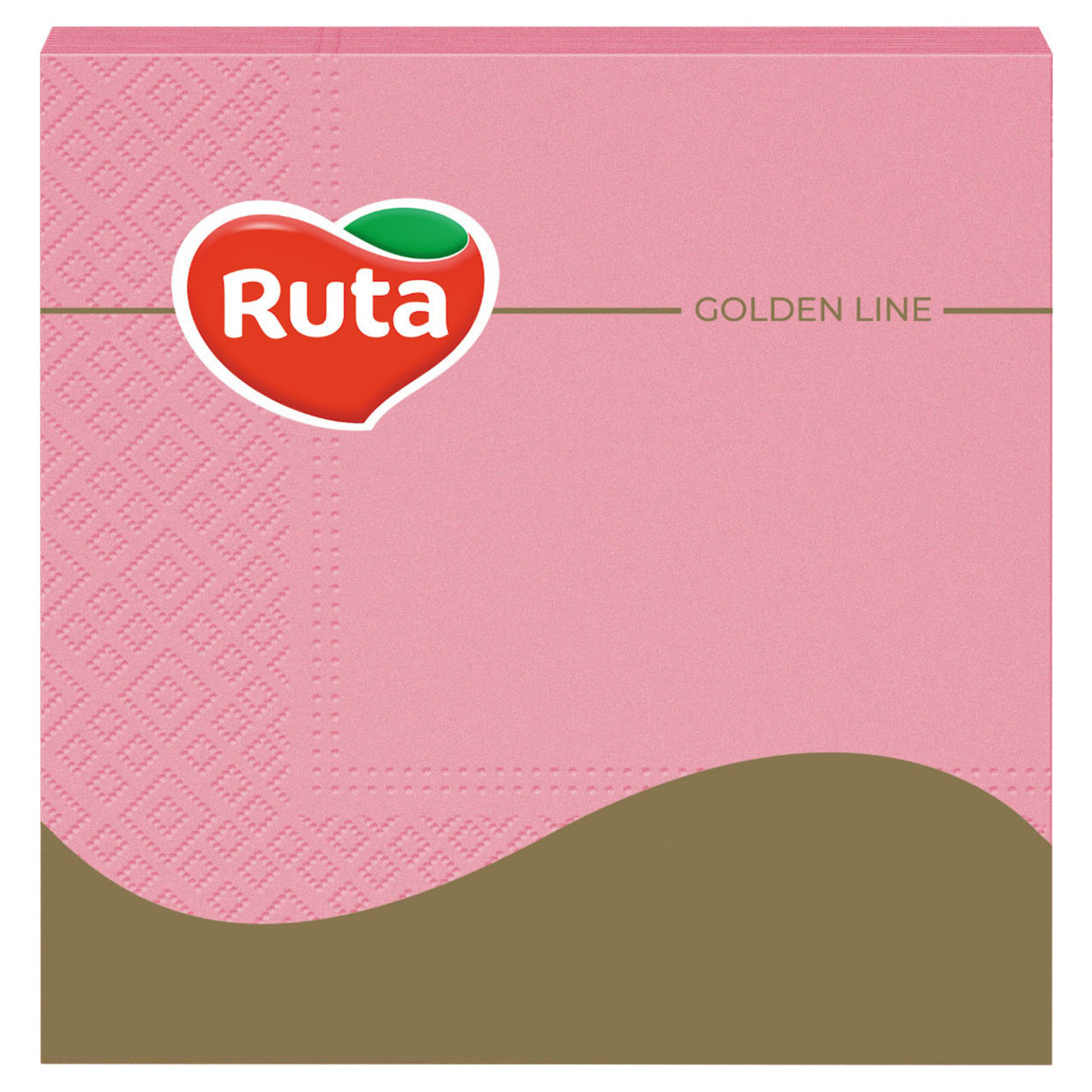 Серветки Ruta 3 шари рожеві 33*33см 20шт