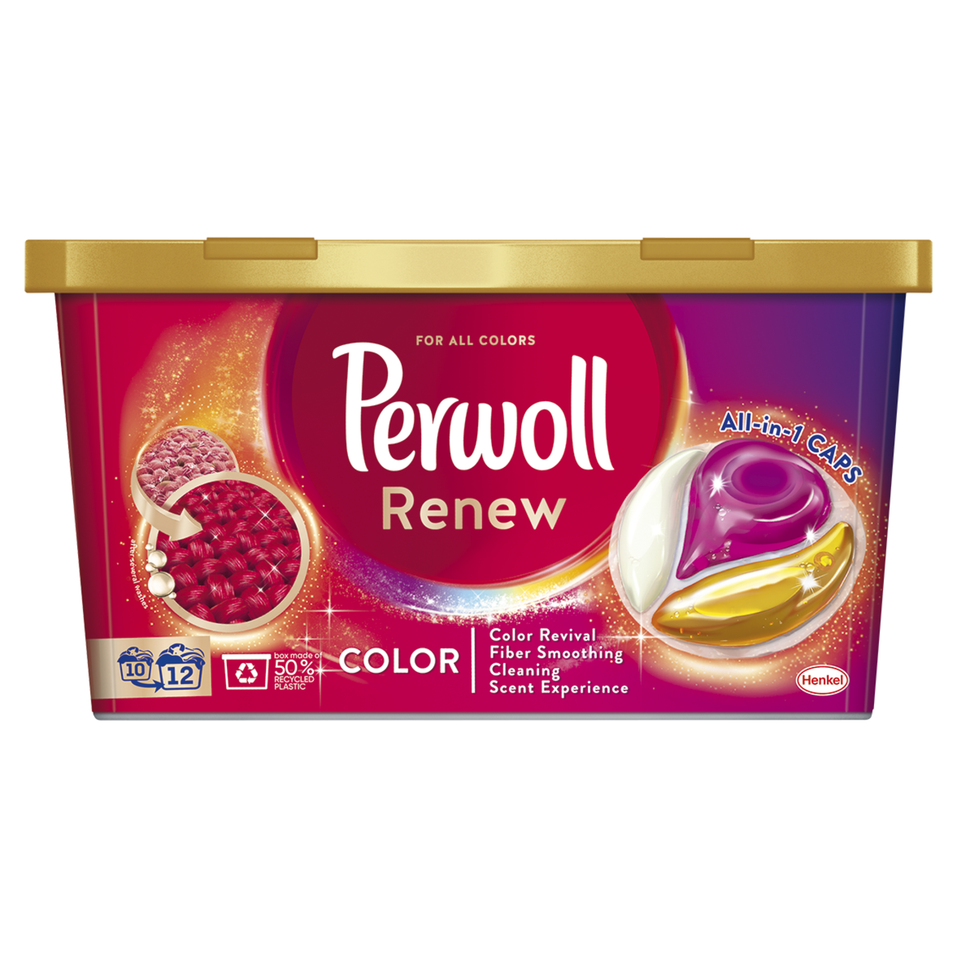 Perwoll capsules for washing colored clothes 12pcs 6