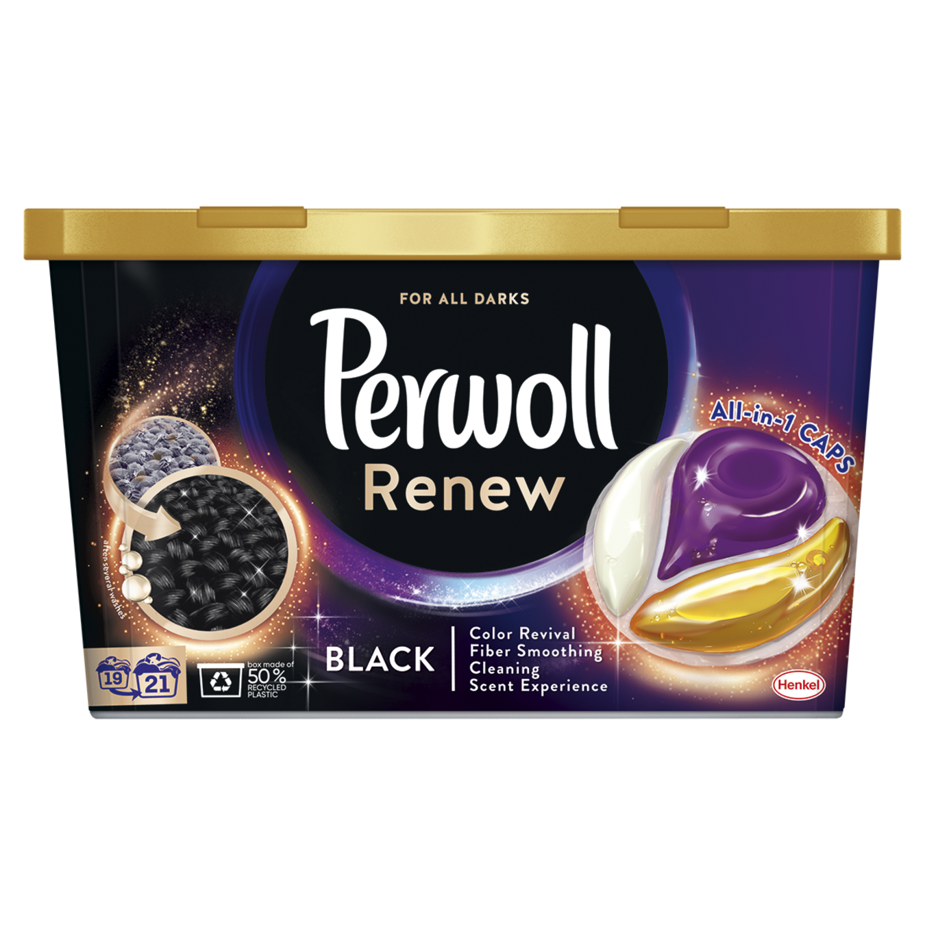 Perwoll capsules for washing dark and black clothes 21 pcs 6