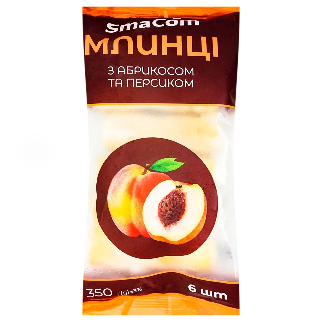Млинці SmaСom з абрикосом та персиком 350г