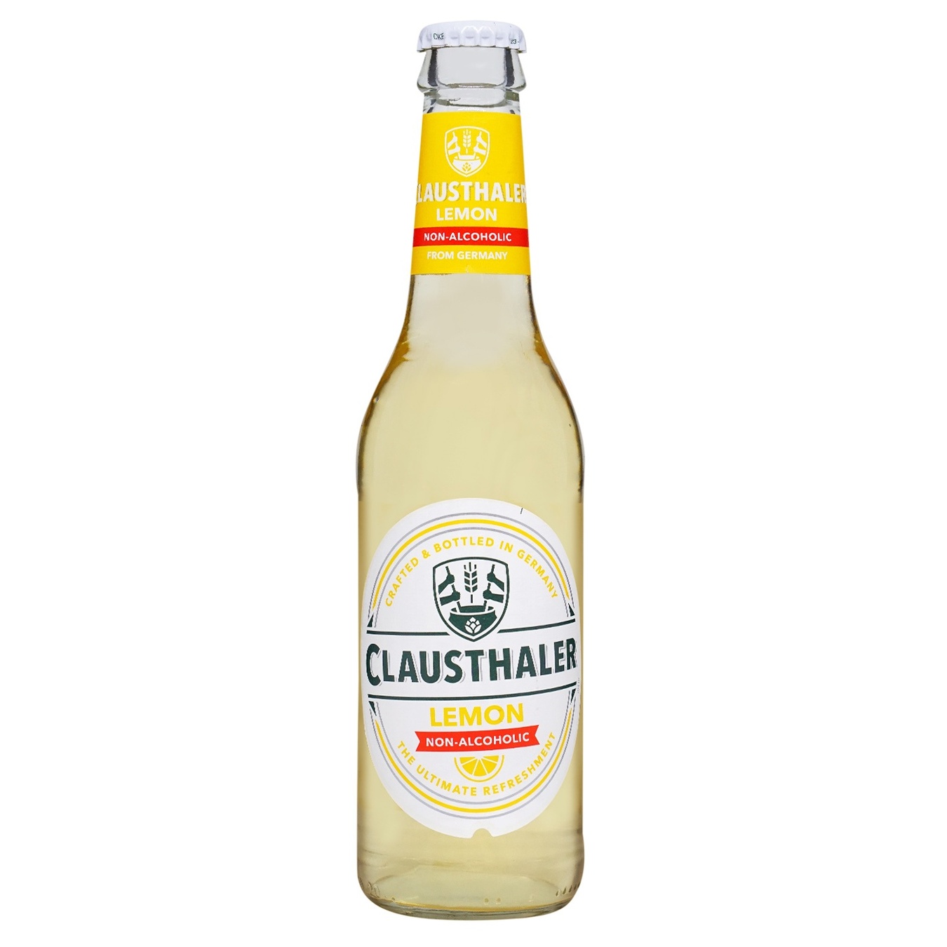 Пиво Clausthaler Lemon Non-Alcoholic світле 0% 0,33л скляна пляшка