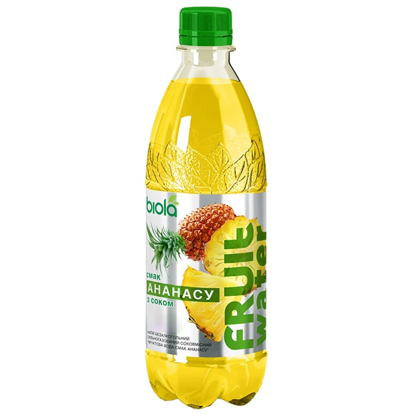 Напиток сильногазированный Биола Фруктовая вода ананас 1л