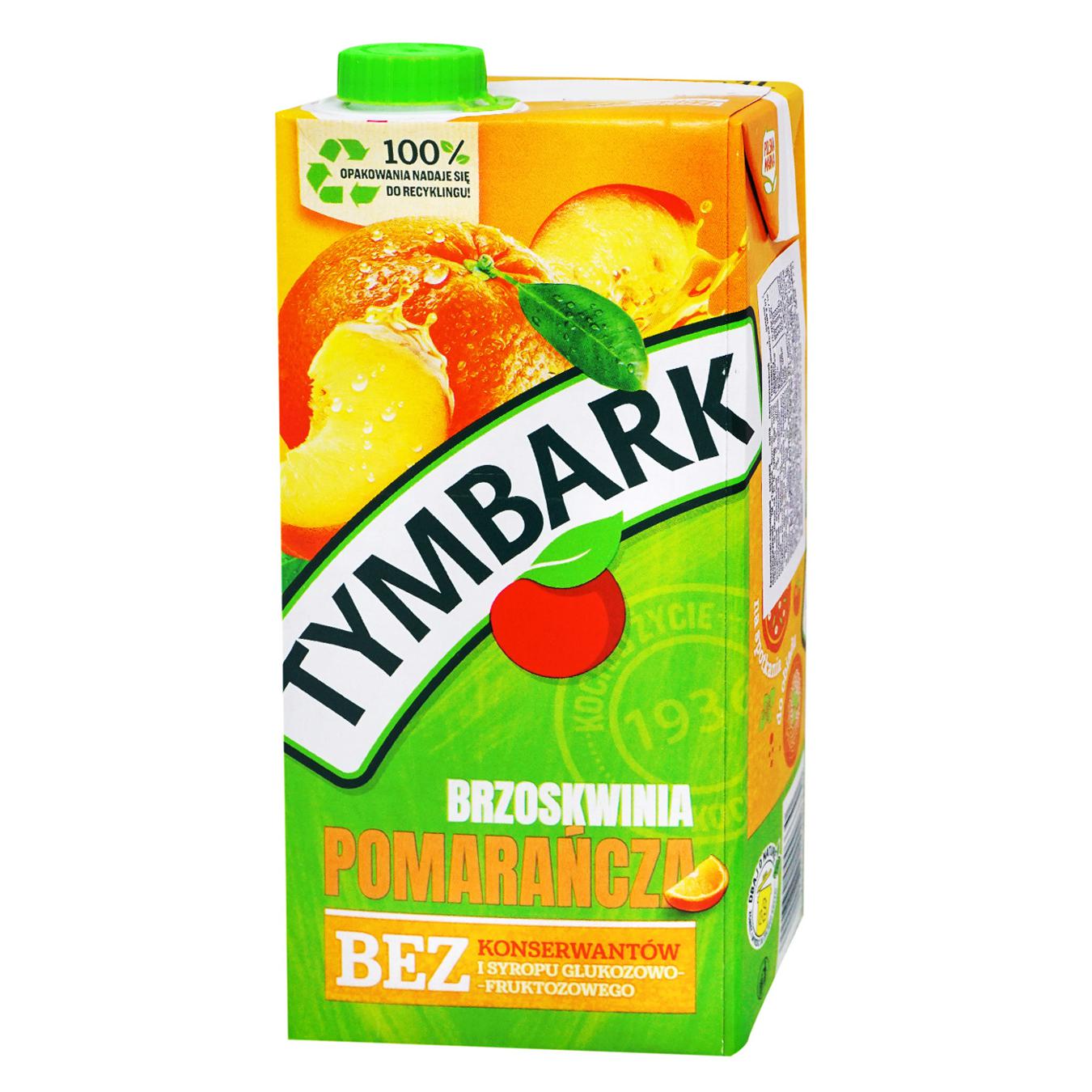 Напиток Tymbark апельсин, персик 1л