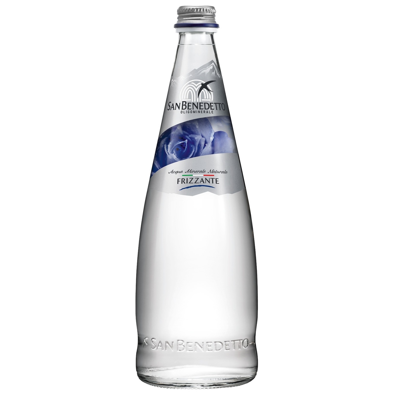 San Benedetto carbonated mineral water 0.75l in a glass bottle