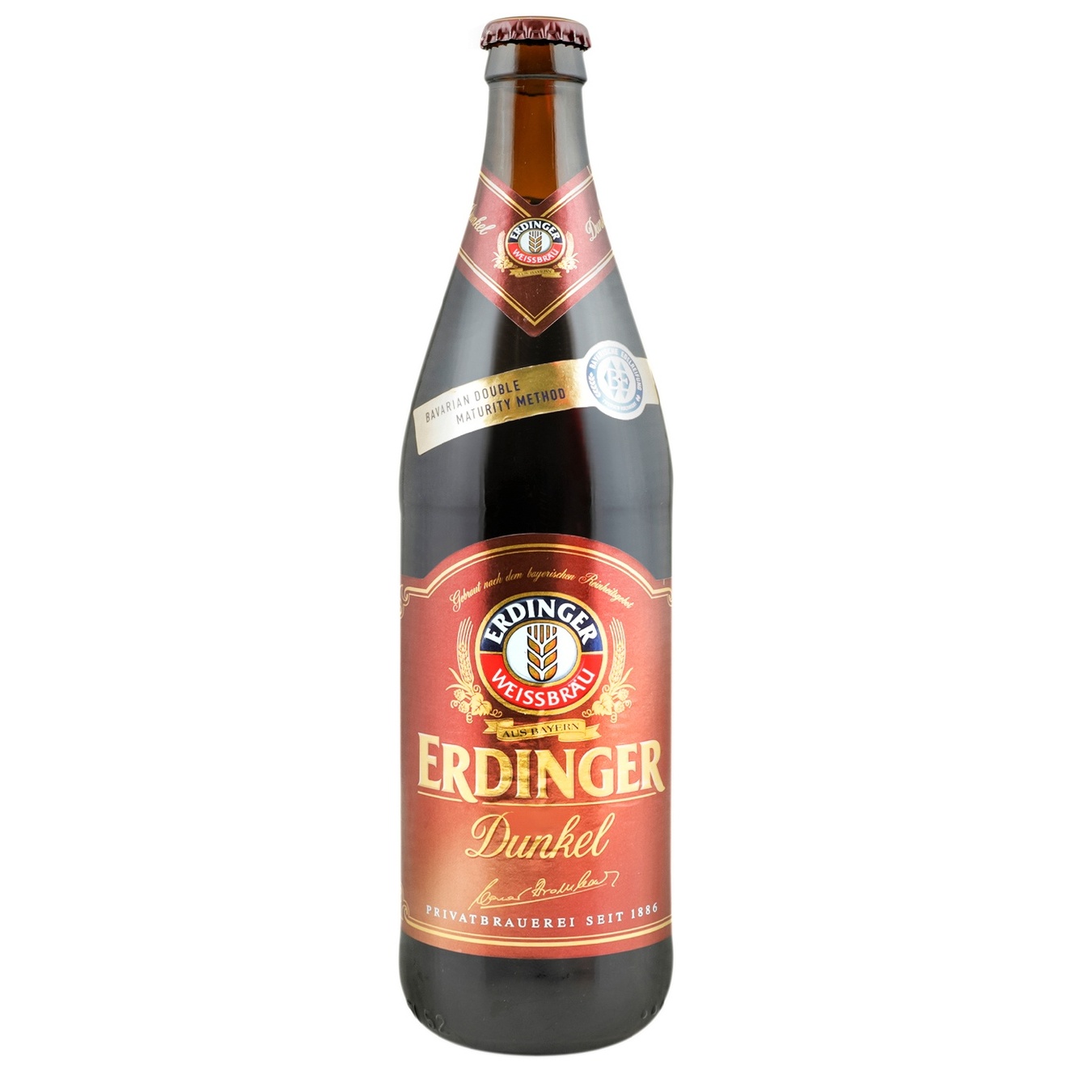 Пиво темное Erdinger Dunkel нефильтрованное 5,3% 0,5л стекло
