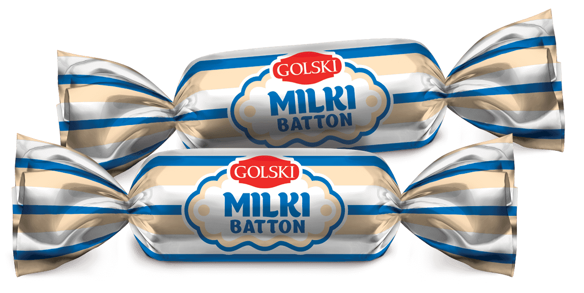 Unglazed candies GOLSKI MILKI Batton 1kg