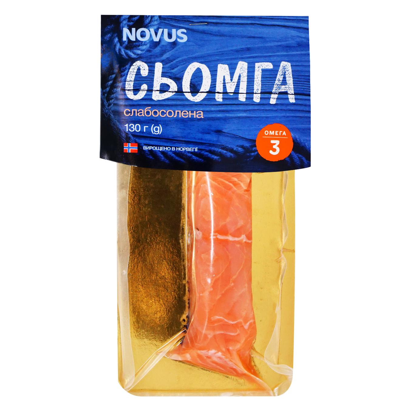 Salmon Novus lightly salted fillet-piece with skin 130g