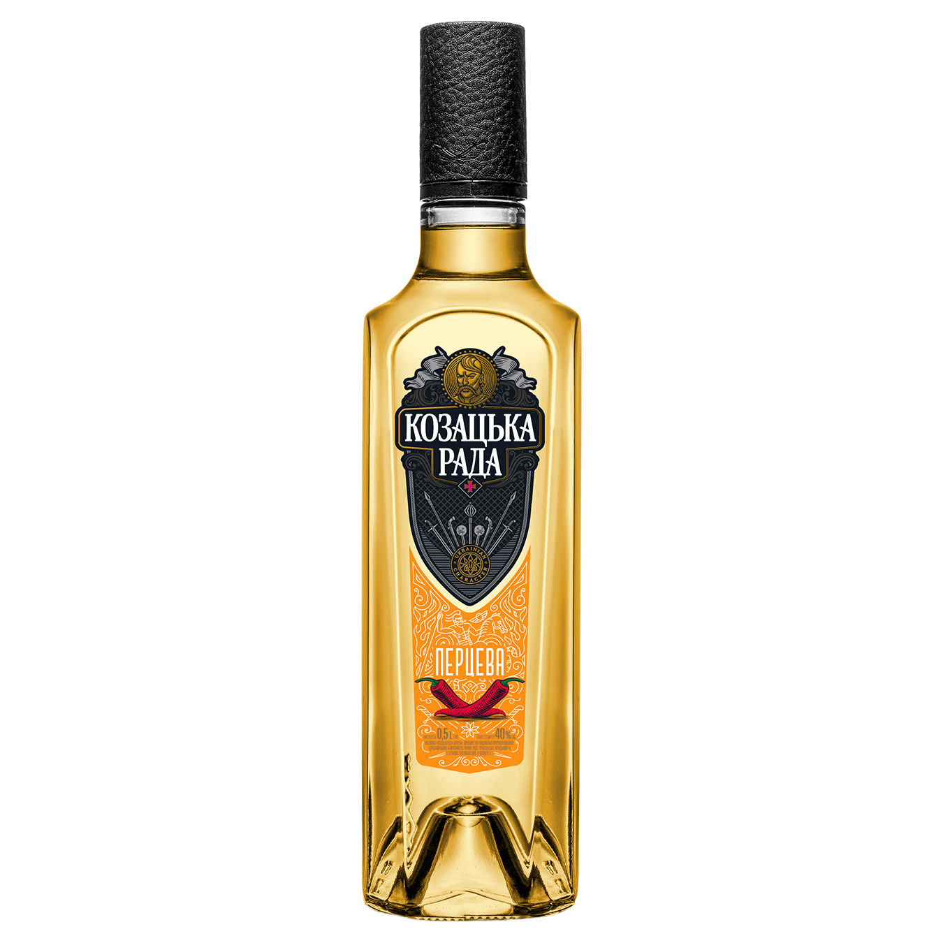 Kozatsʹka Rada Pepper Vodka 40% 0,5l