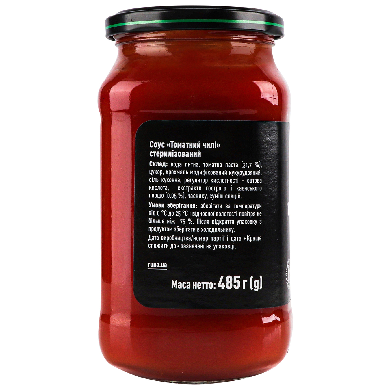 Runa Chili tomato sauce 485g 3