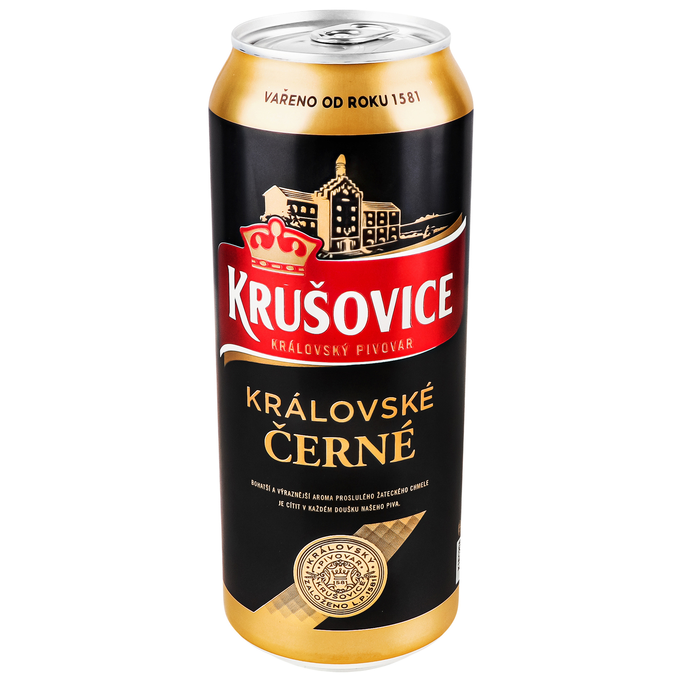 Krusovice Cerne Dark beer 3,8% 0,5l 4