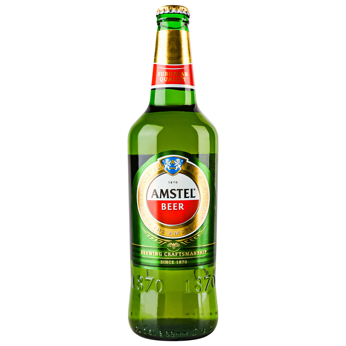 Пиво Amstel світле скляна пляшка 5% 0,5л
