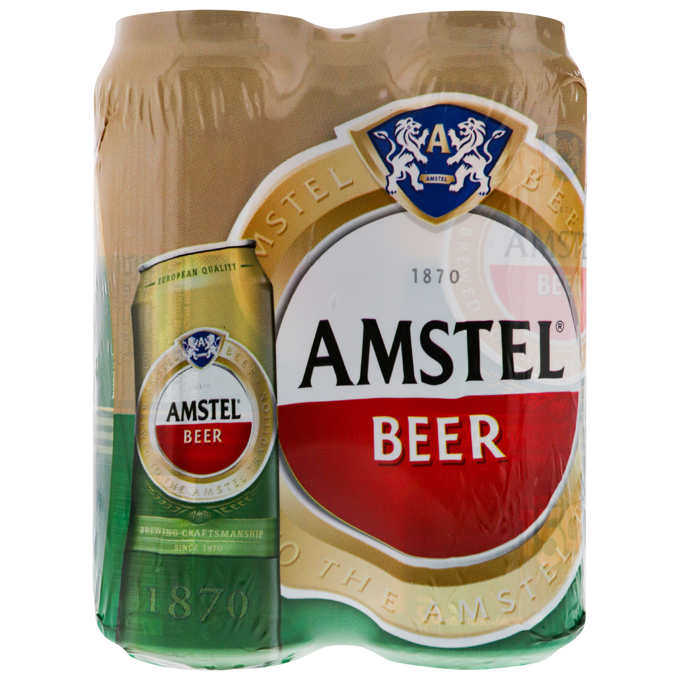 Пиво светлое Amstel 5% 4*0,5л 5