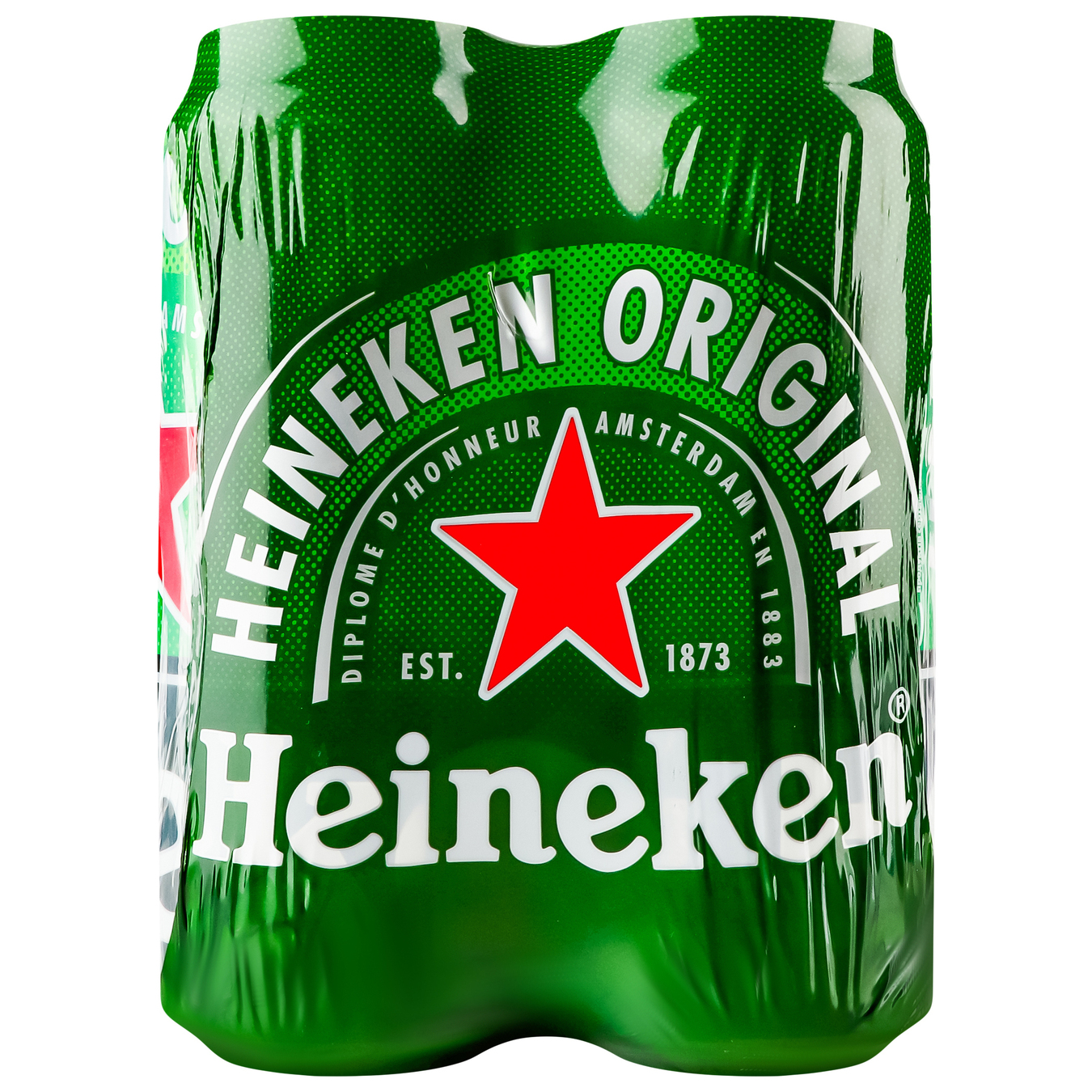 Пиво Heineken светлое фильтрованное пастеризованное 5% 4*500мл/уп 2