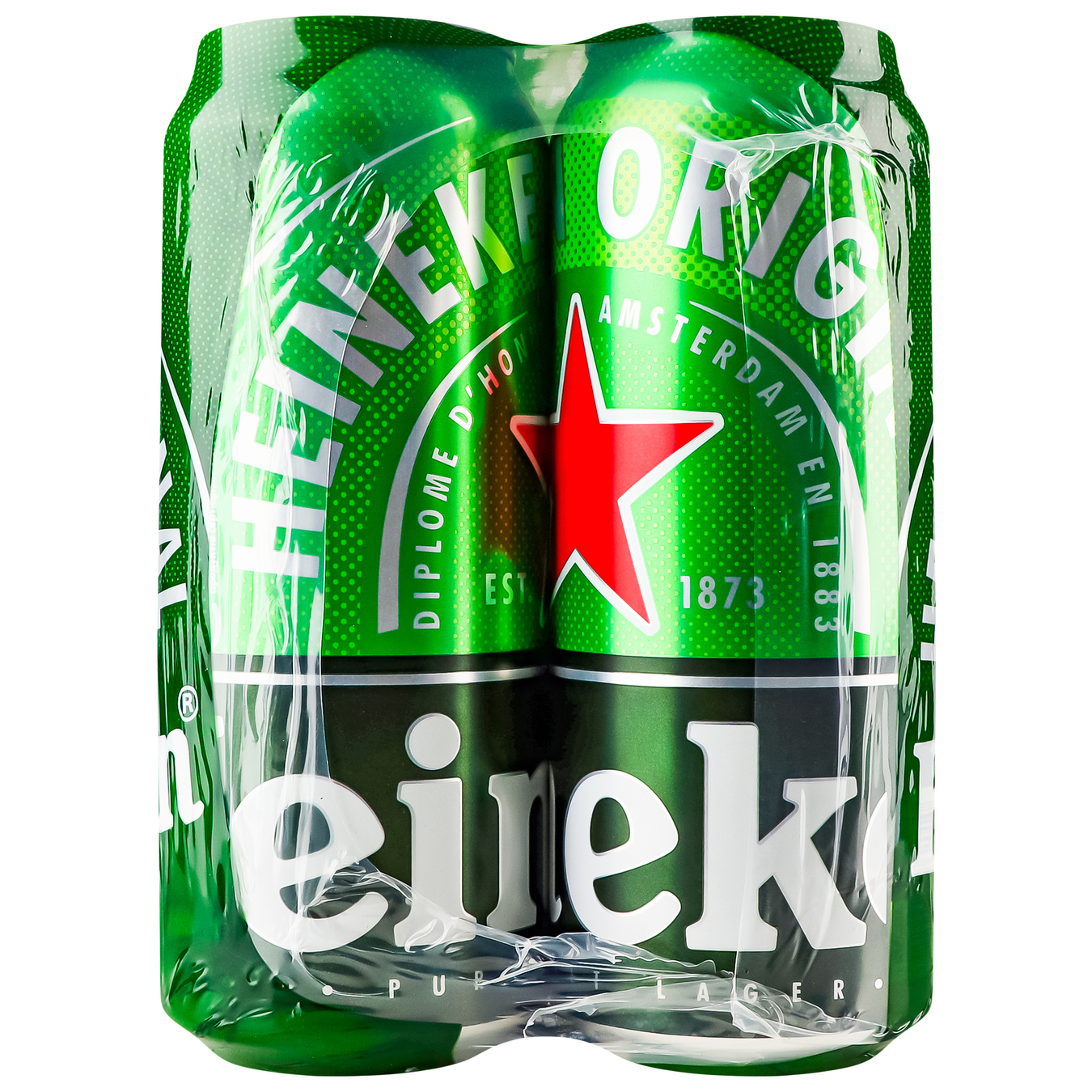 Пиво Heineken світле фільтроване пастеризоване 5% 4*500мл/уп 5