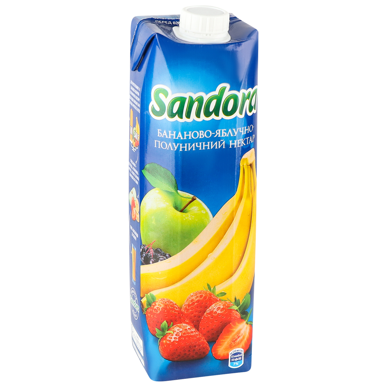 Нектар Sandora Бананово-яблучно-полуничний 0,95л 3