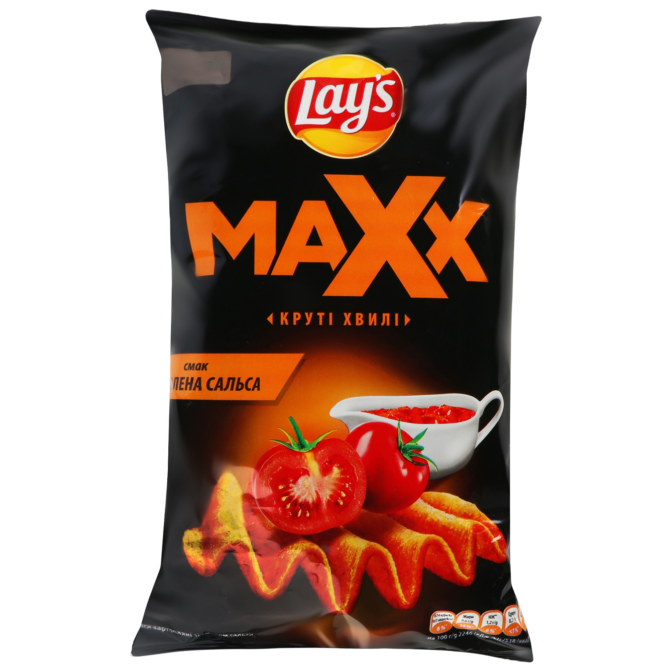 Чіпси картопляні Lay's max смак сальси 120г
