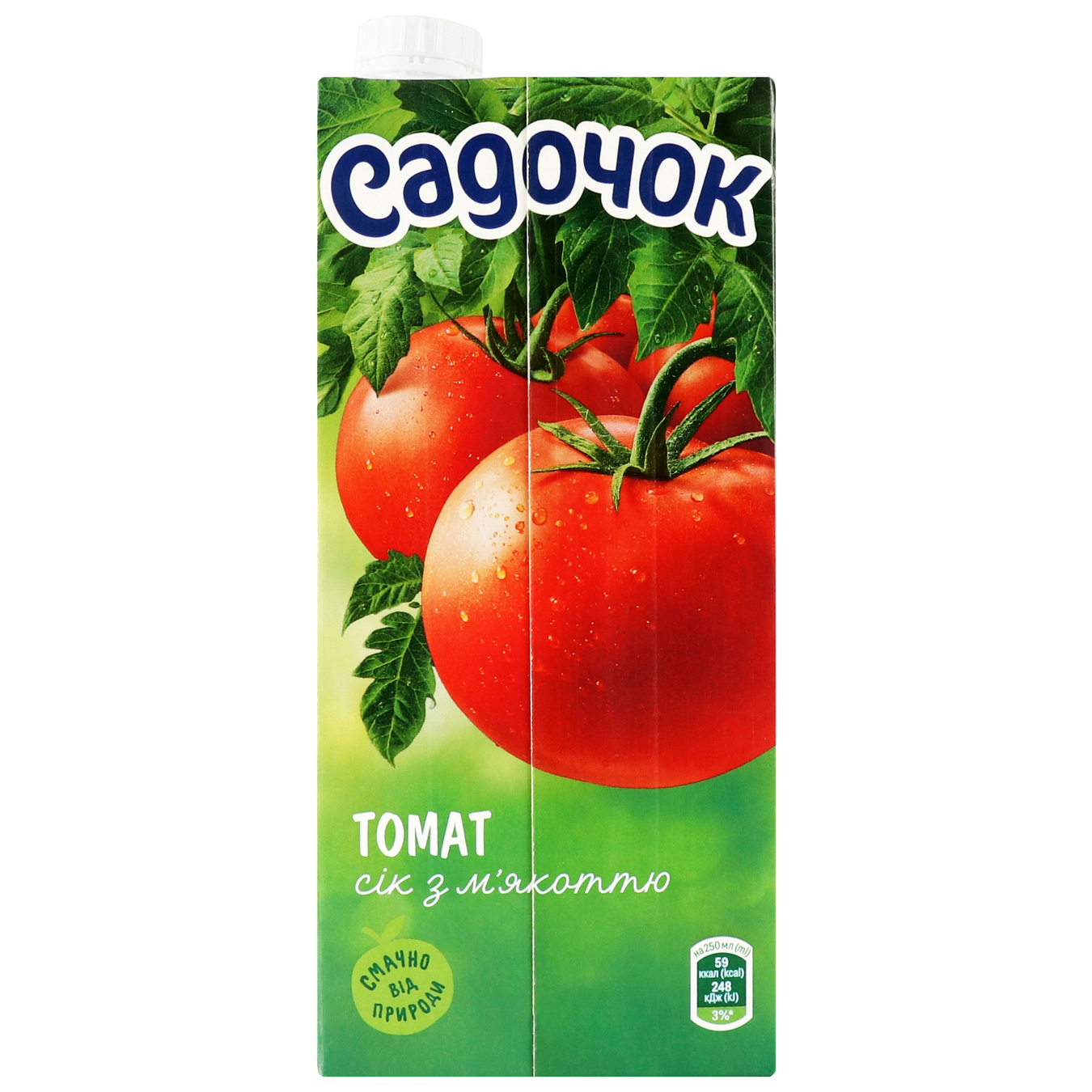 Сік Садочок томат з м'якіттю тетра-пак 0,95л 4