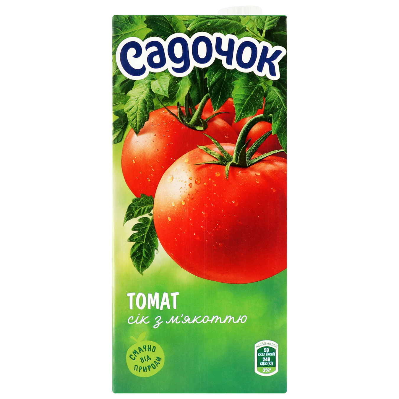 Juice Sadochok tomato with pulp tetra-pack 0.95 l