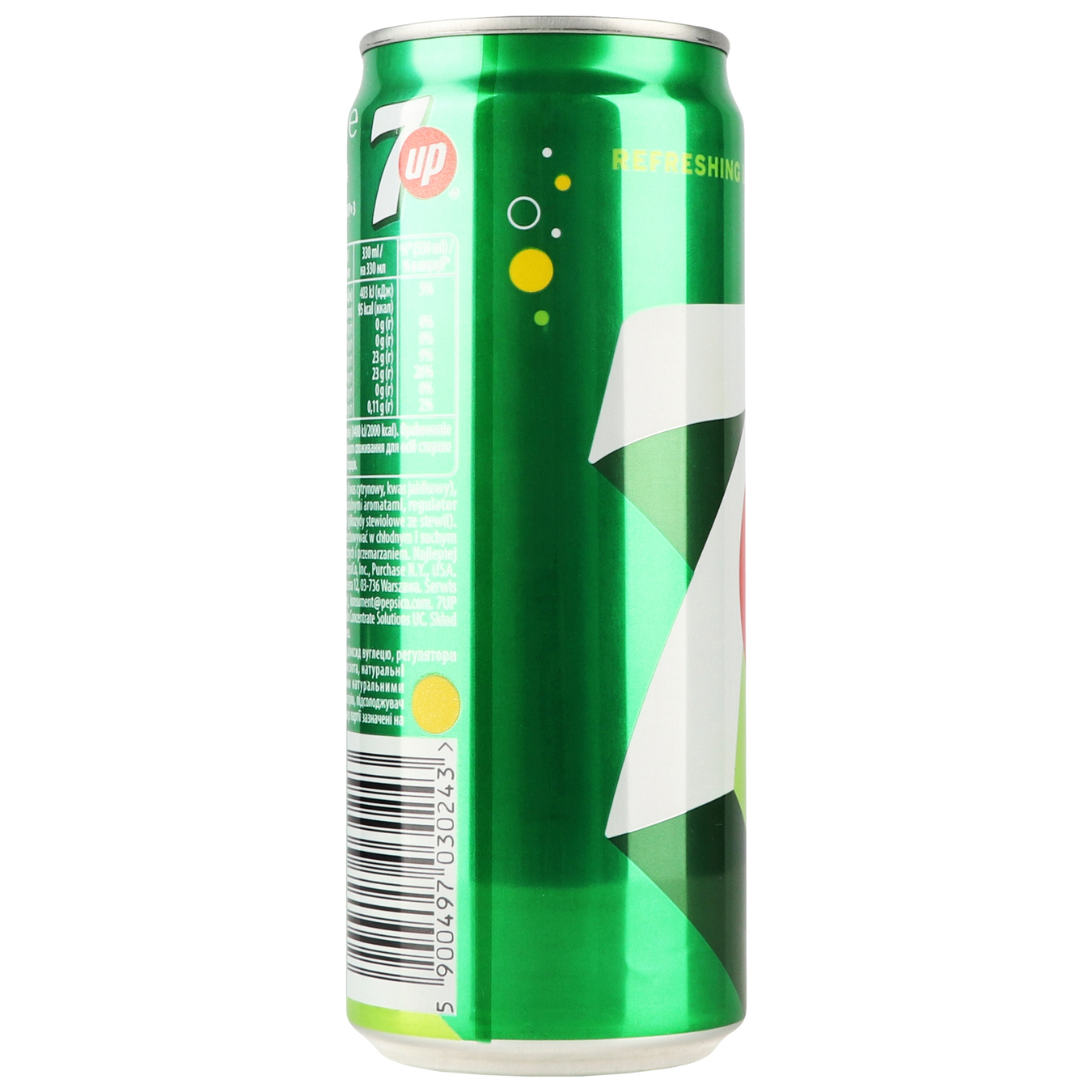 7Up Non-alcoholic highly carbonated drink with lemon and lime flavor 0,33l 3