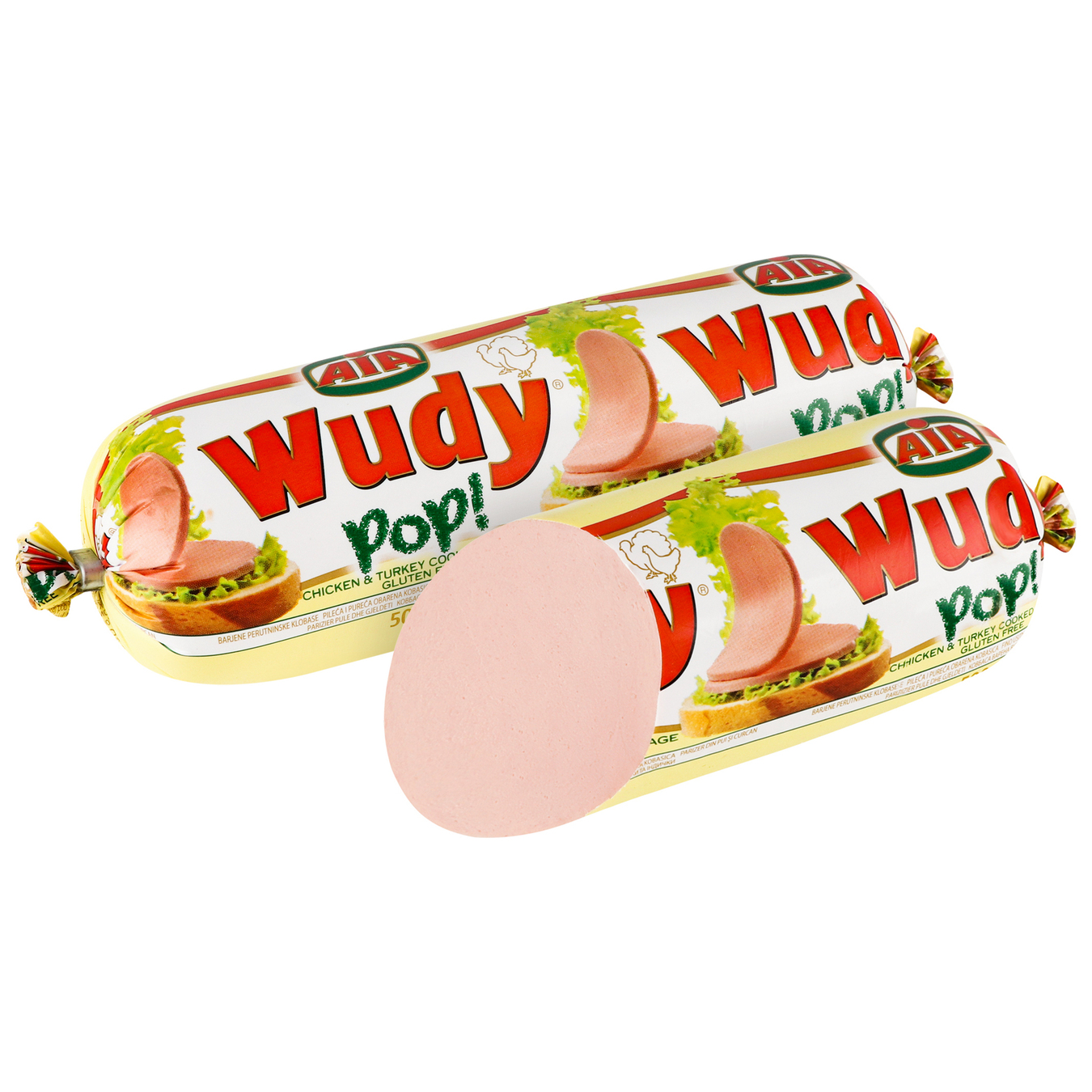 Колбаса Wudy Pop из курицы и индейки вареная 500г 4