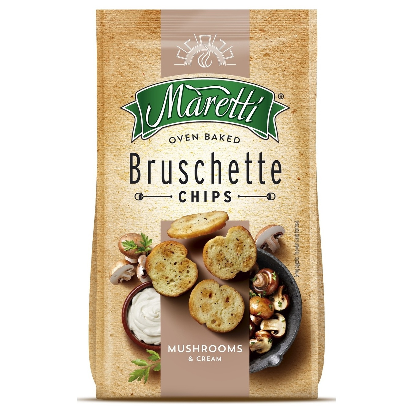 Maretti Mushrooms with Cream Bruschette Chips 70g