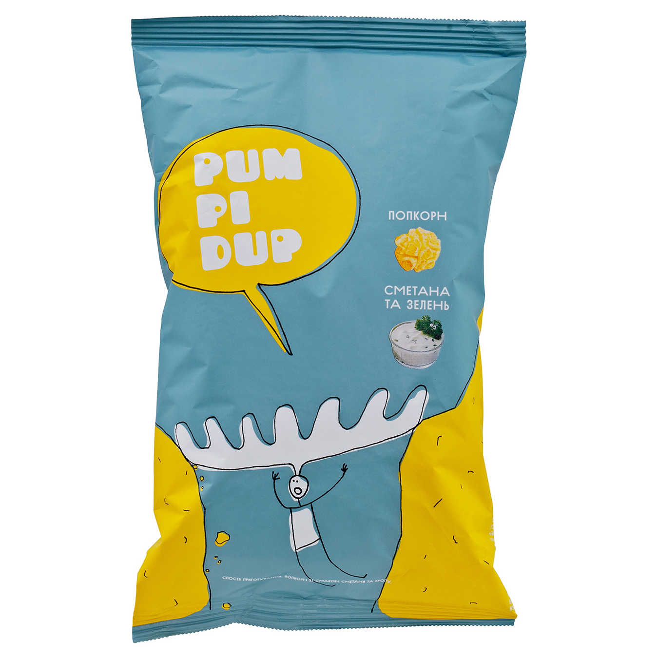 Попкорн Pumpidup со вкусом сметаны и укропа 90г