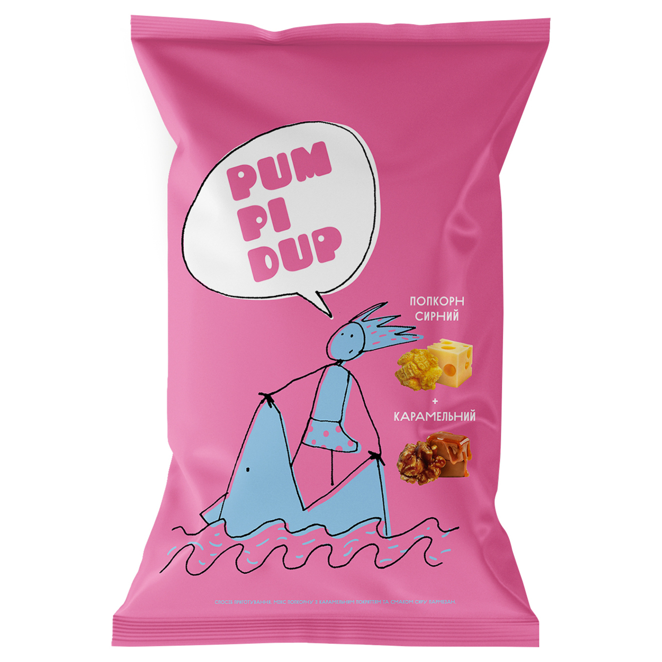 Pumpidup With Caramelized With Cheese Flavor Popcorn 90g