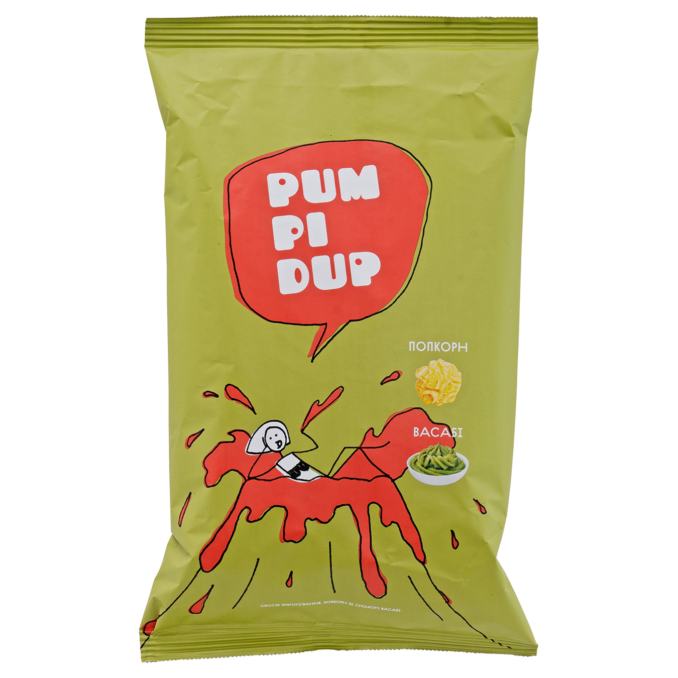 Pumpidup With Wasabi Taste Popcorn 90g