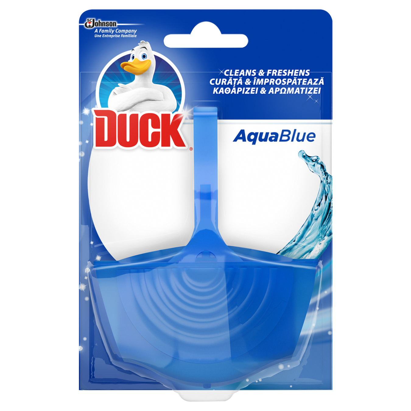 Очищувач для унітазу Duck Aqua 4в1 підвісний синій 40г