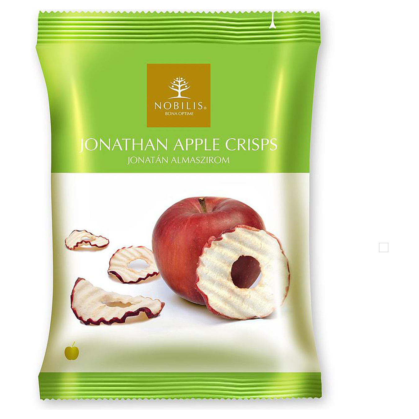Чипсы Nobilis Jonathan яблочные без применения жиров сахара соли и ароматизаторов 20г