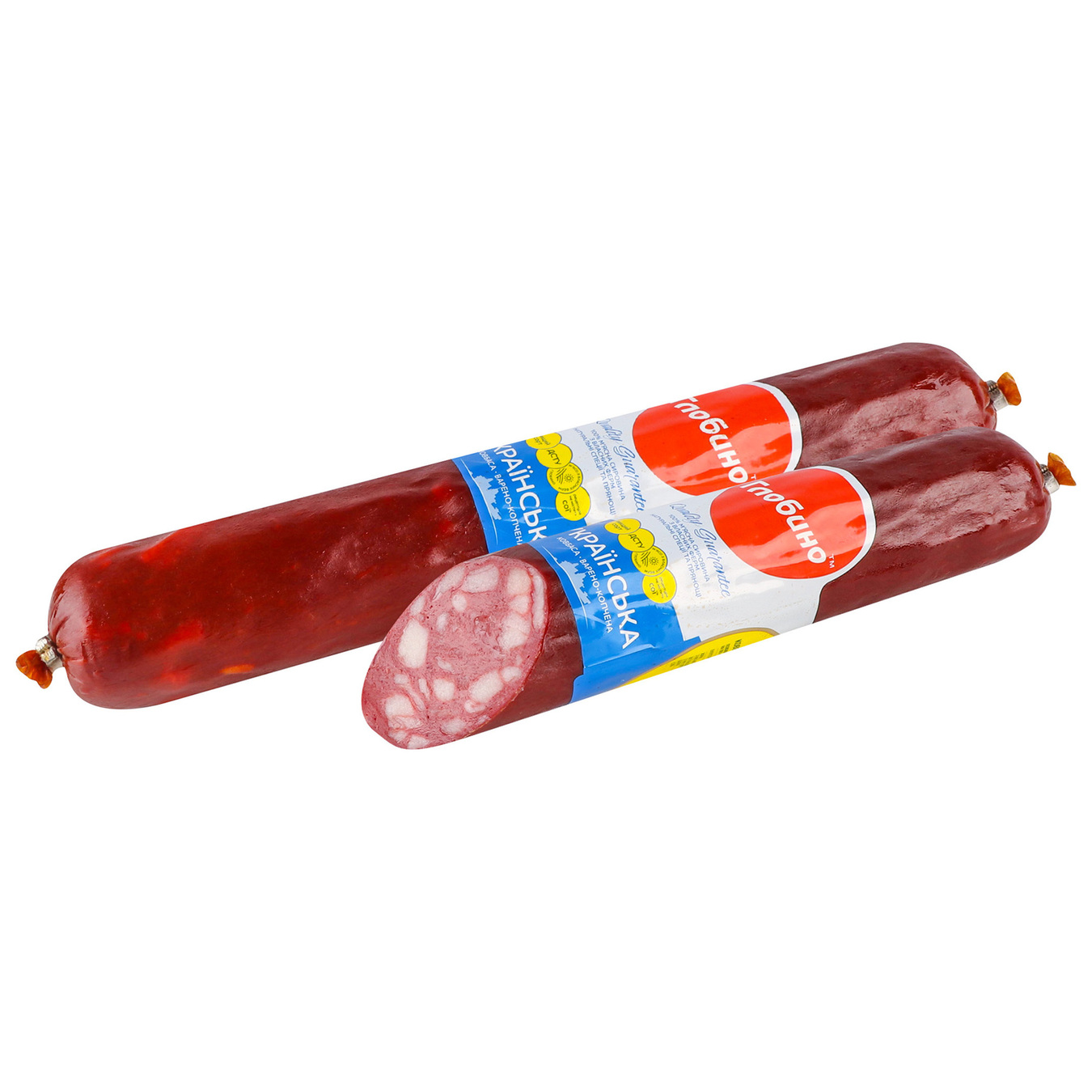 Globino Ukrainian sausage cooked and smoked of the highest quality 460g 2