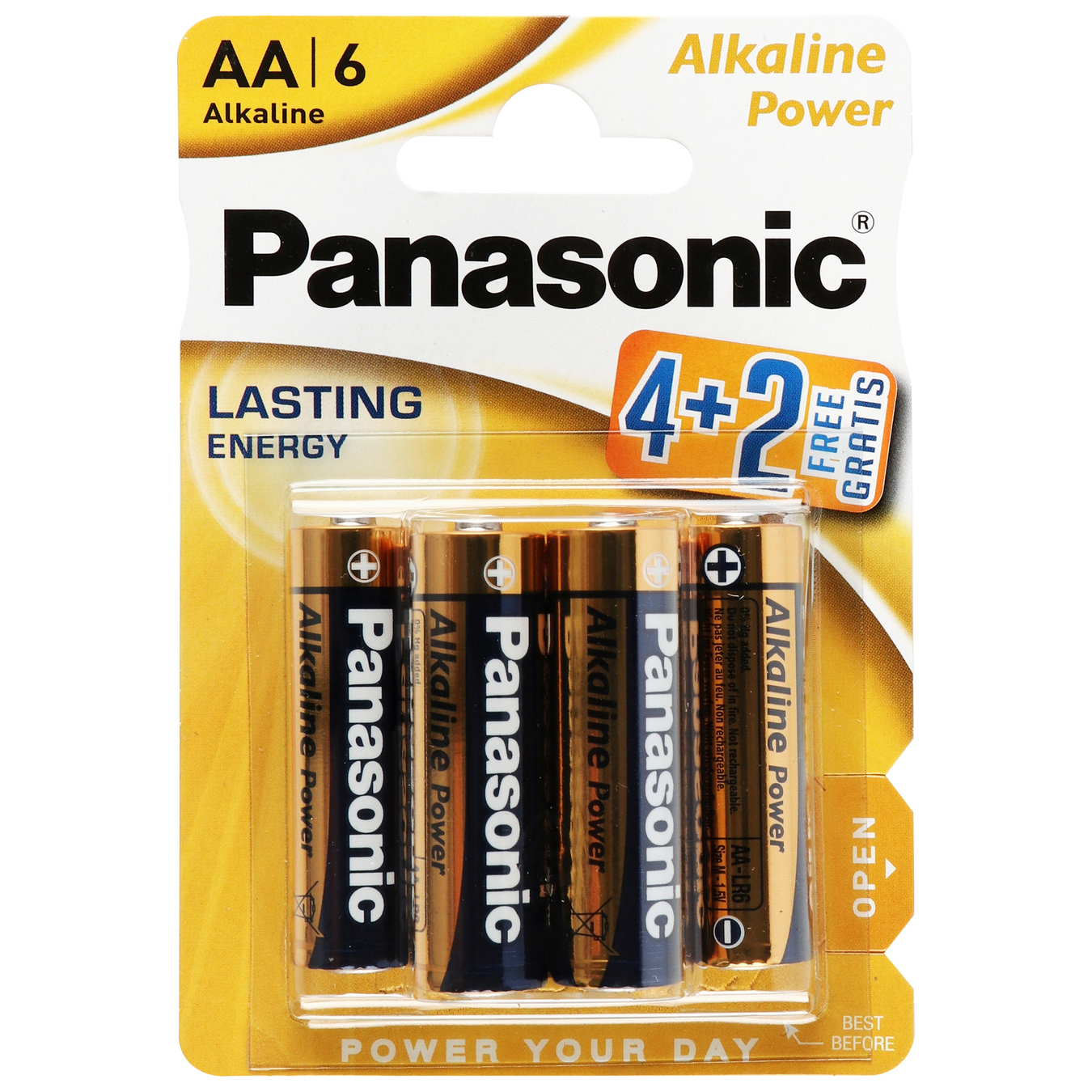 Батарейка лужна Panasonic Alkaline Power AA 6шт