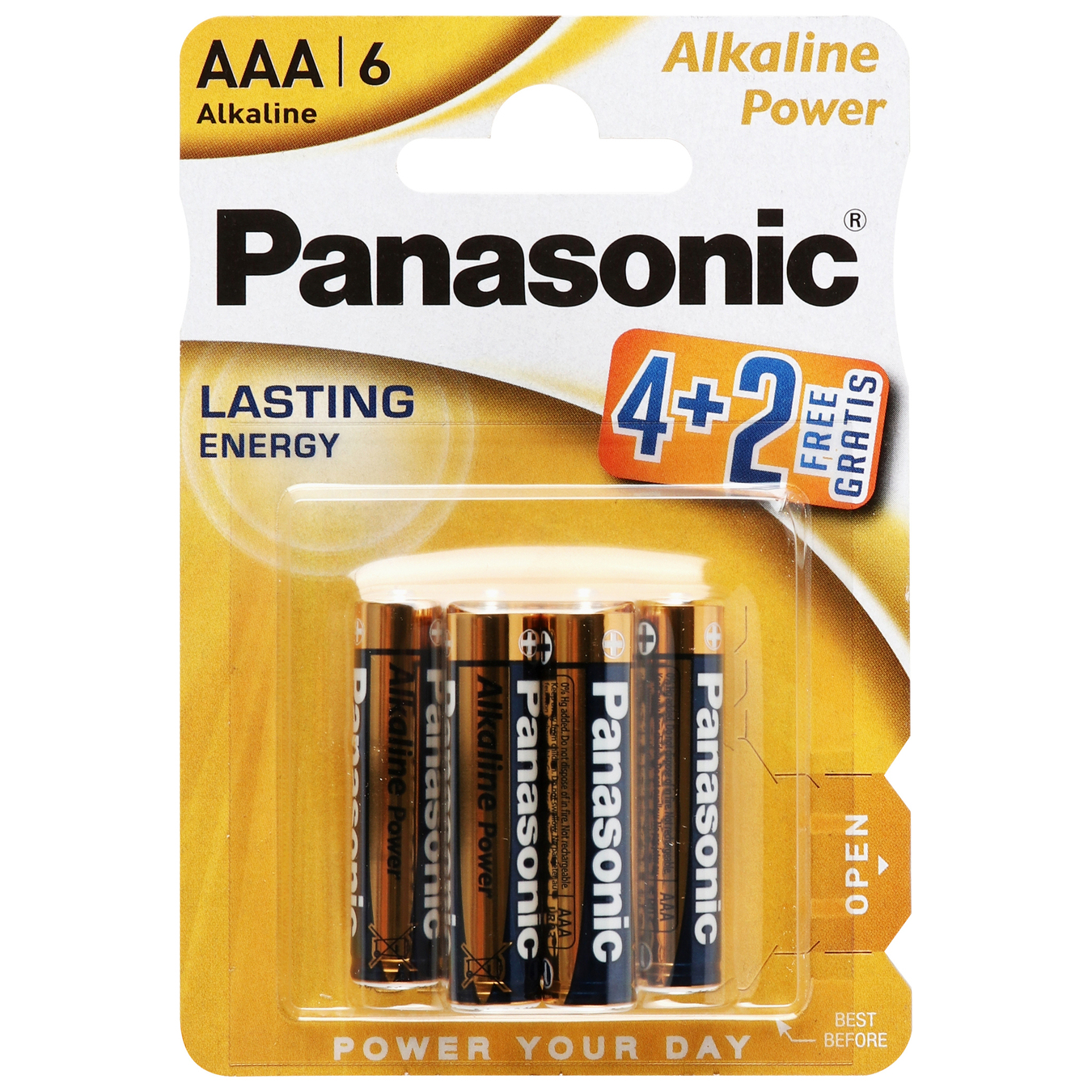 Alkaline battery Panasonic Alkaline Power AAA 6 pcs