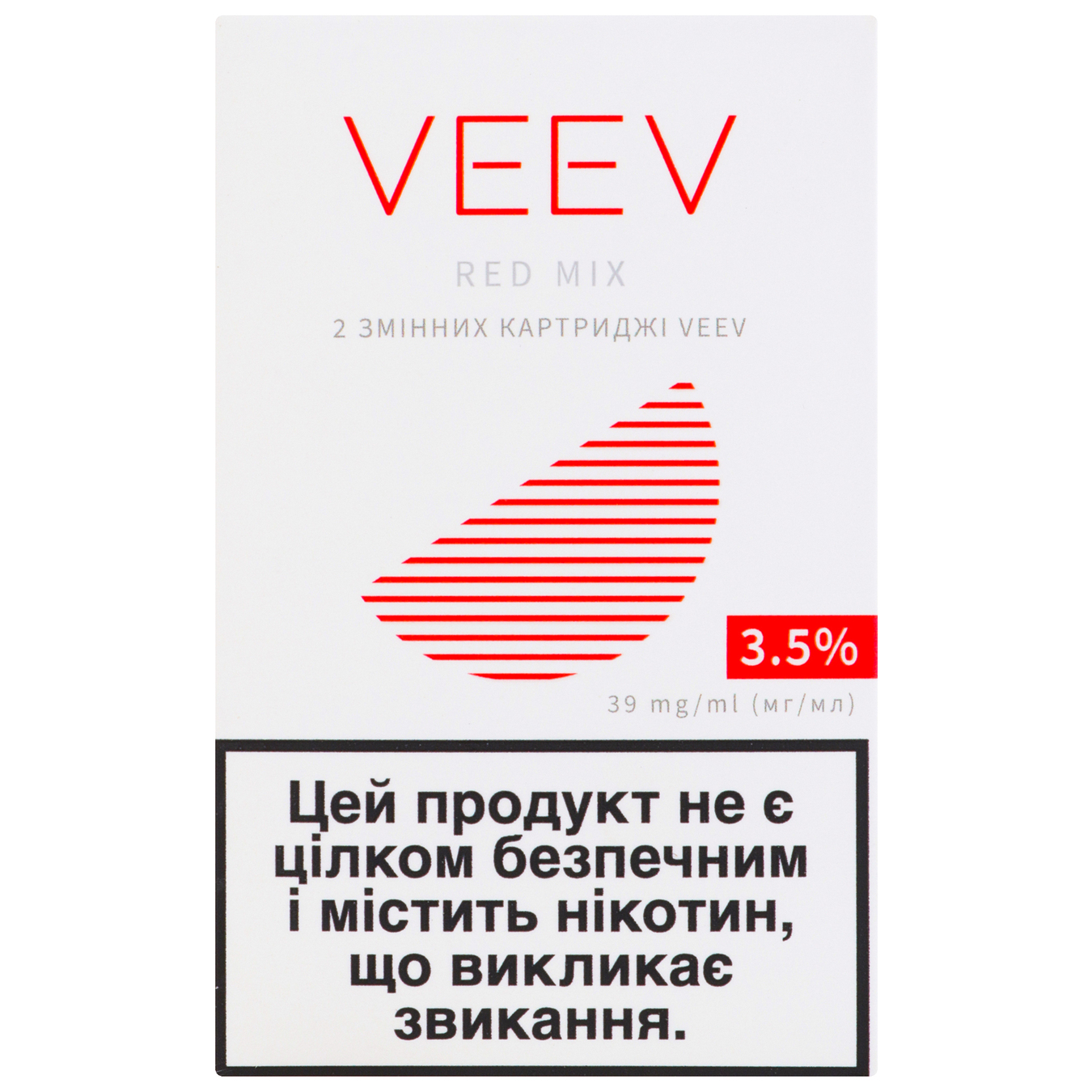 Картридж змінний Veev Red mix 3,5% (ціна вказана без акцизу)
