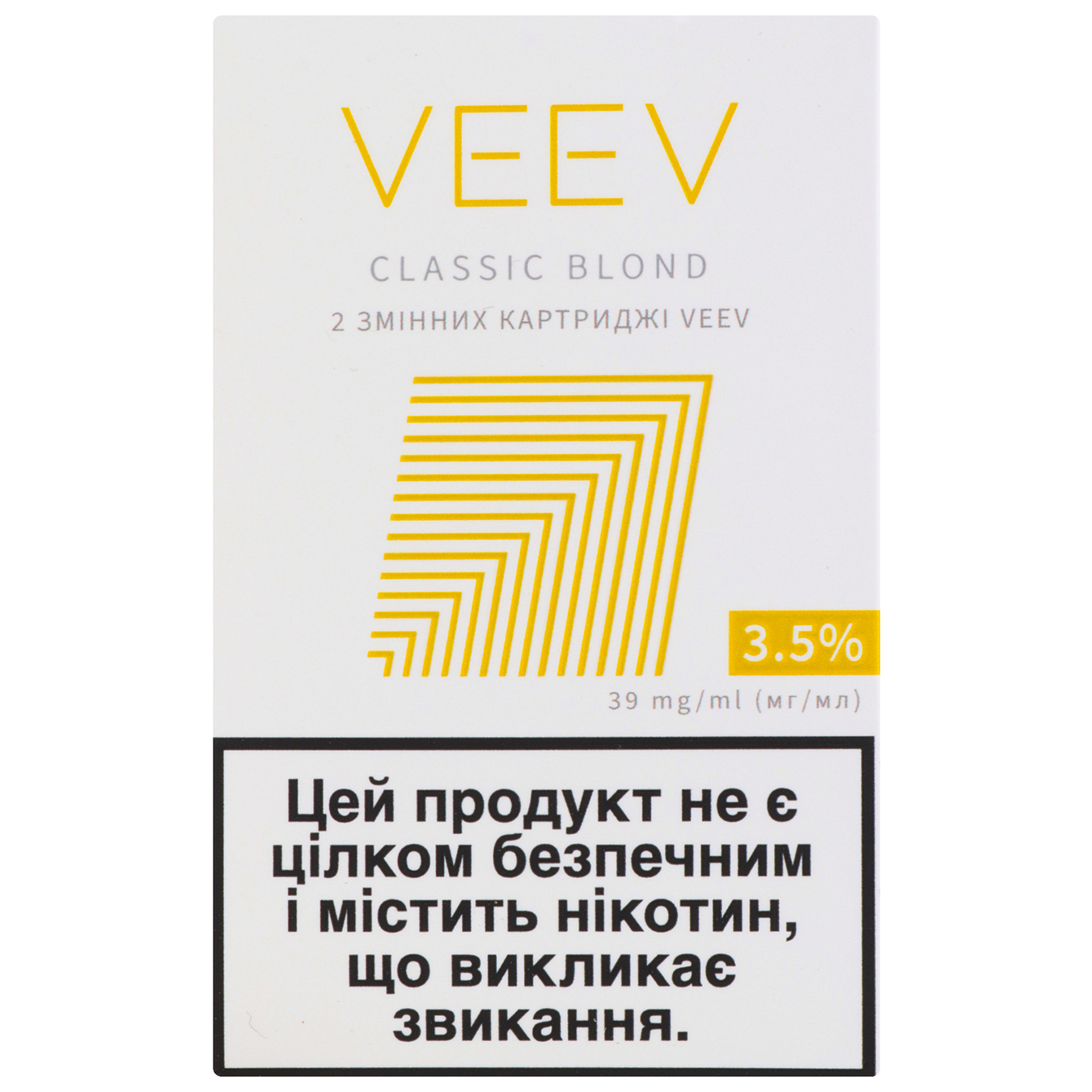 Replaceable cartridge Veev Classic Blond 3.5% (the price is without excise duty)