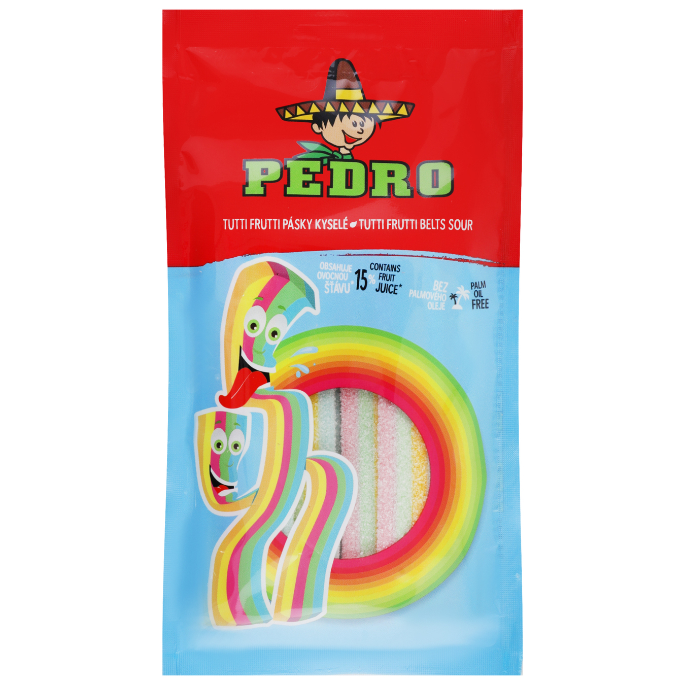 Chewing candies Pedro Tutti-frutti straps 85g