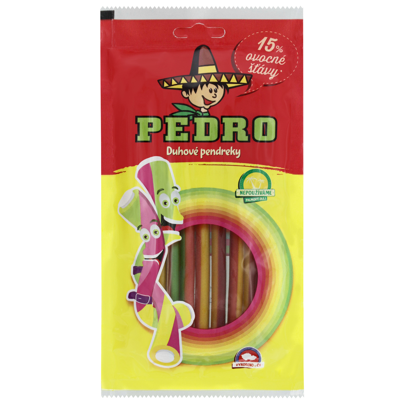 Chewing candies Pedro Rainbow pencils 85g