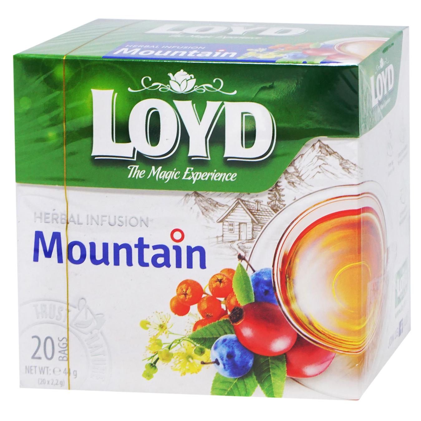 Чай трав'яний LOYD Гірські трави 2г*20шт