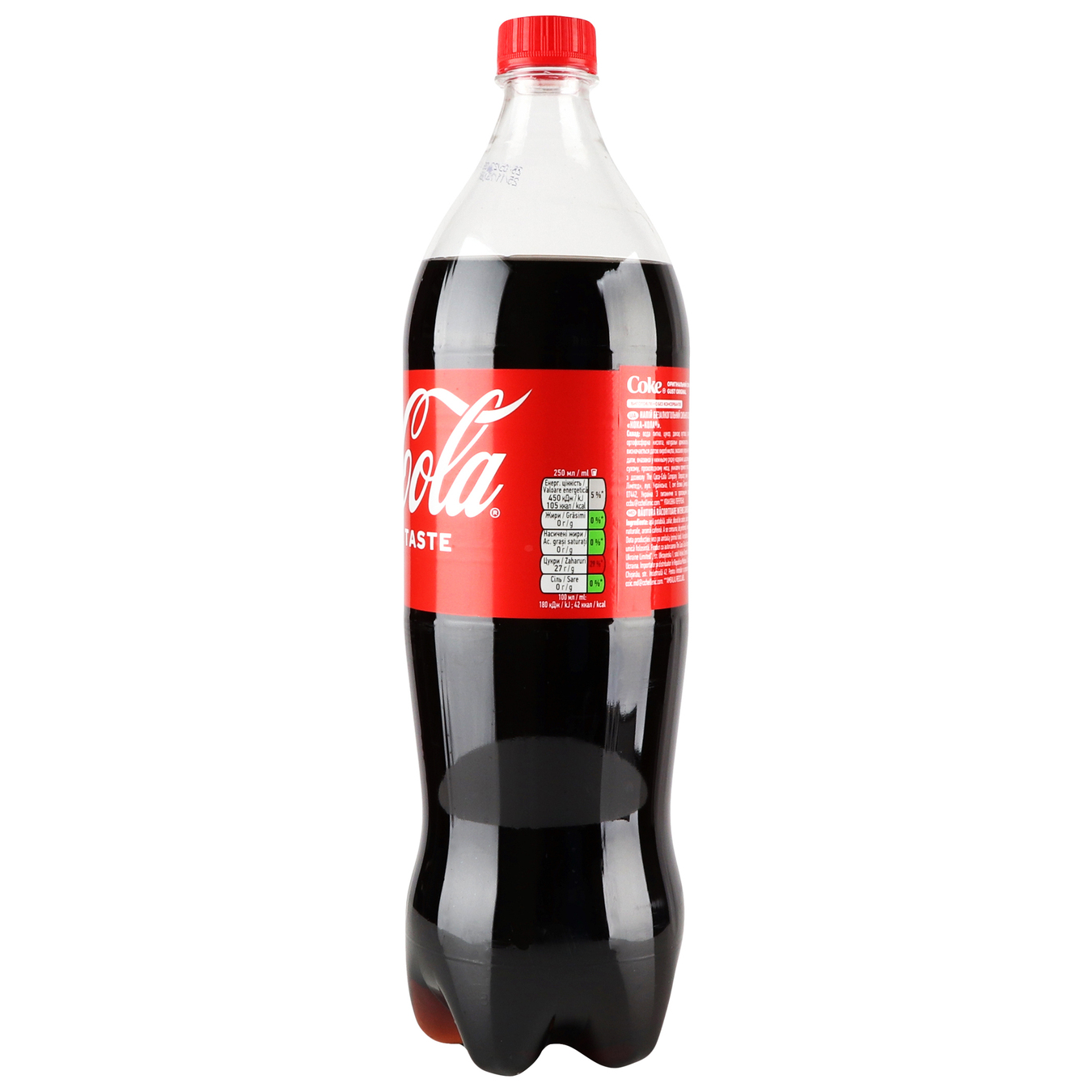 Напій сильногазований Coca-Cola 1,25л ПЕТ 4
