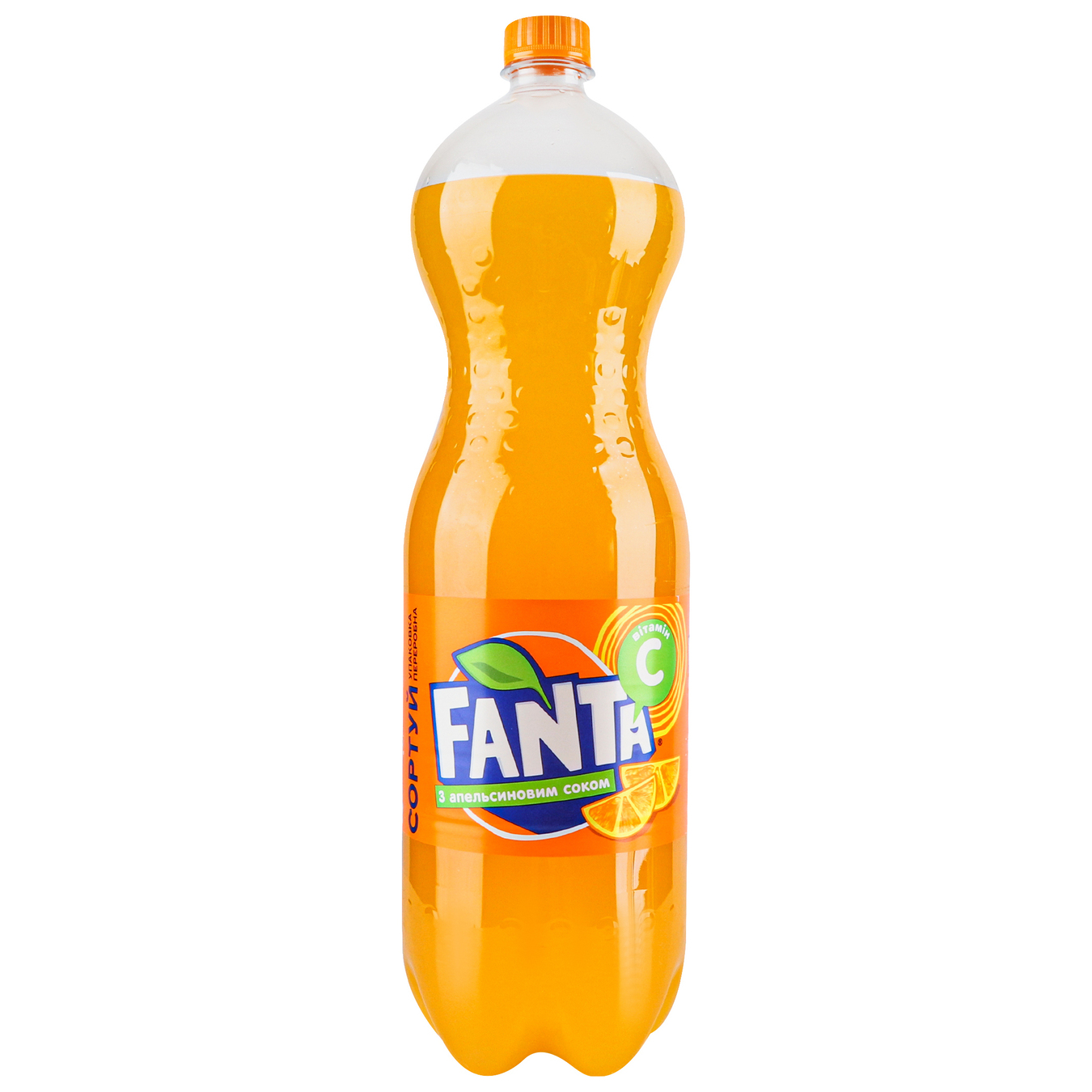 Напій газований Fanta апельсин 1,75л