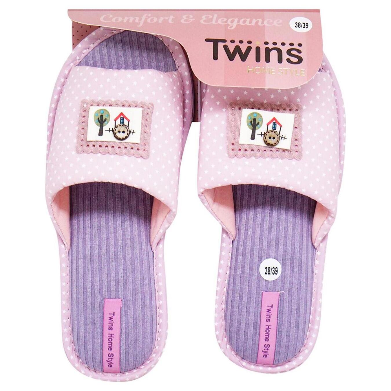 Women's home slippers Twins Romb-Your star size 36-40 2
