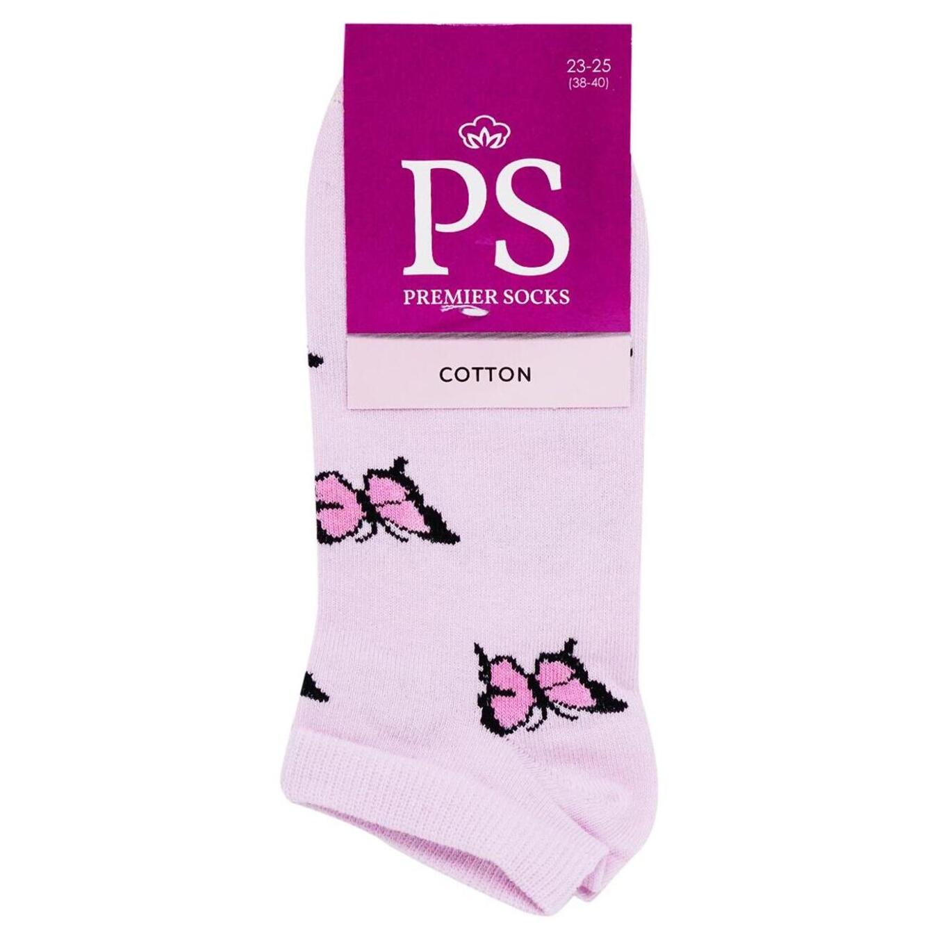Шкарпетки жіночі Premier Socks короткі з метеликами 23-25р.