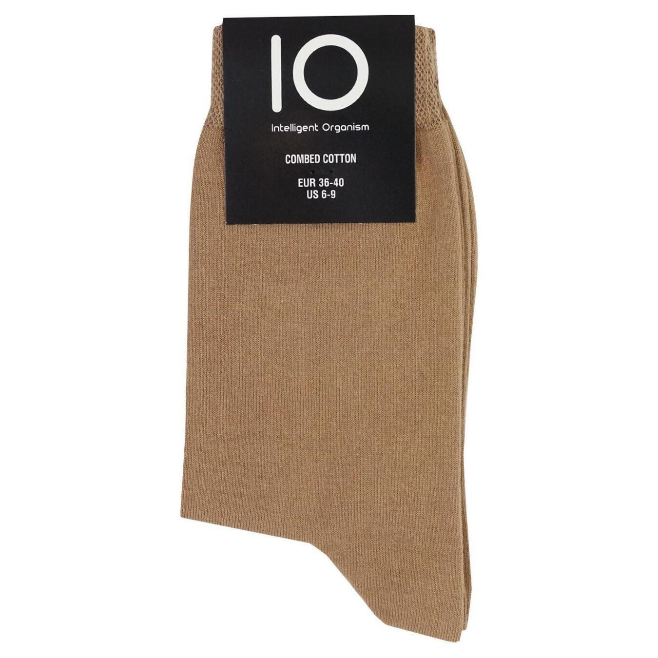 Women's IO socks, coffee color, 36-40 years old.