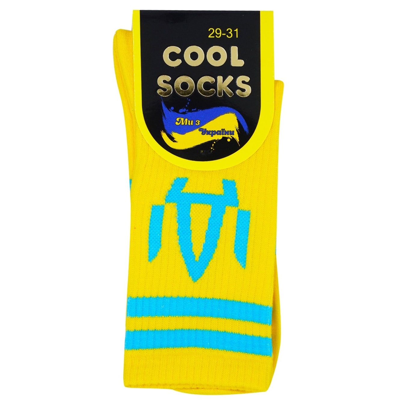 Шкарпетки Cool Socks Патріотичні ІДИ високі жовті 29-31 р.